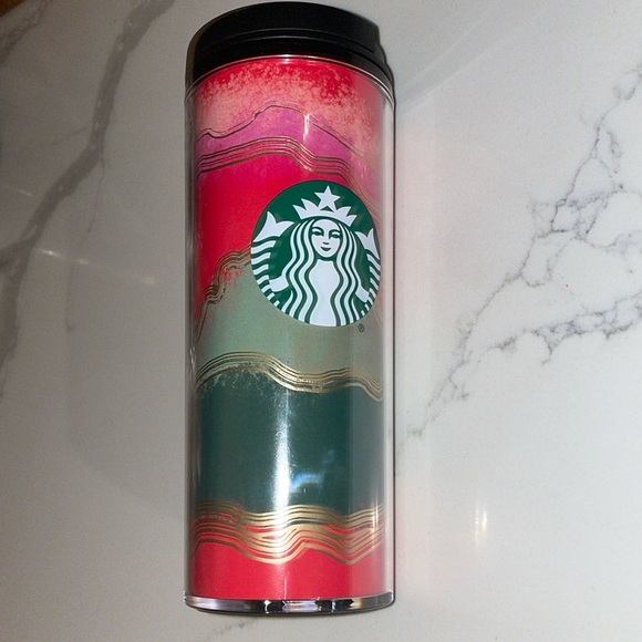 Starbucks Other - STARBUCKS Limited Edition Travel Tumble Mug Coffee water 16oz Holiday NEW